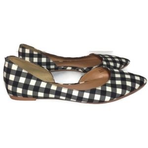 J. CREW Shoes J. CREW Shoes J. CREW Shoes 7 Ginhgam Plaid Dorsay Flats Work